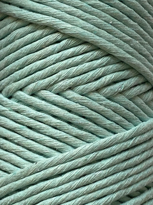 3mm single strand macrame cord in MINT