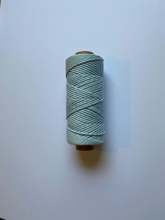 3mm single strand macrame cord in LIGHT BLUE