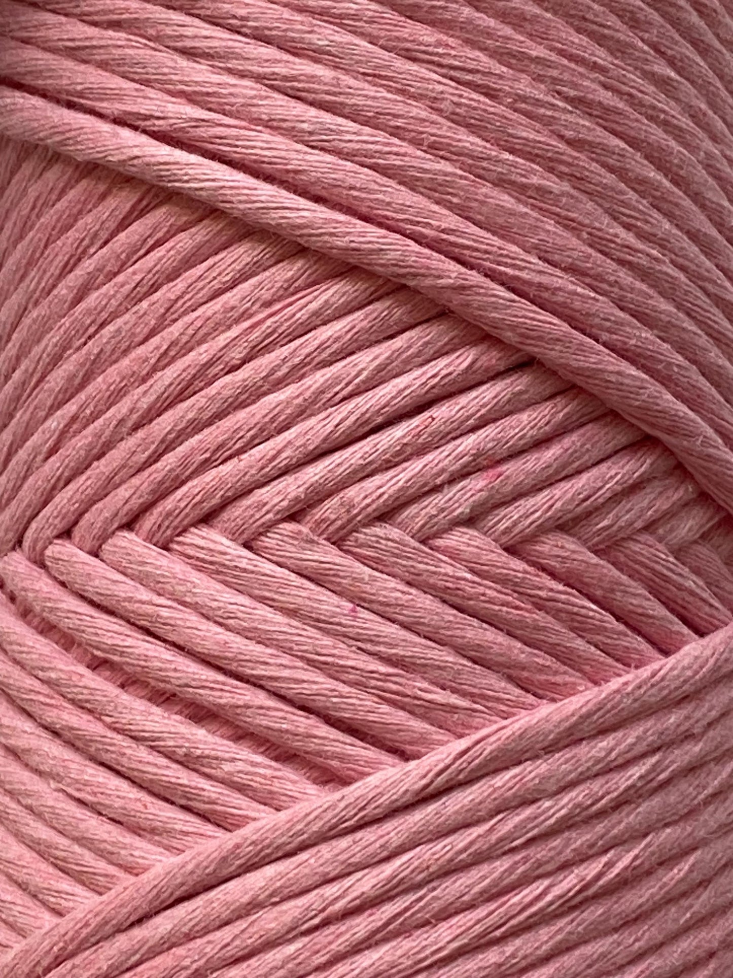 3mm single strand macrame cord in PINK