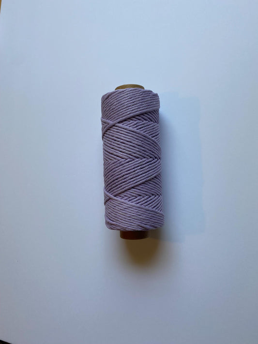 3mm single strand macrame cord in PURPLE