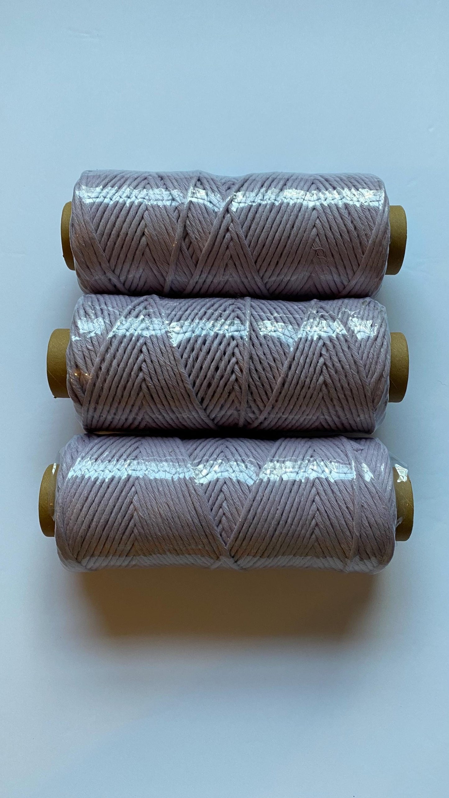 3mm single strand macrame cord in LAVENDER