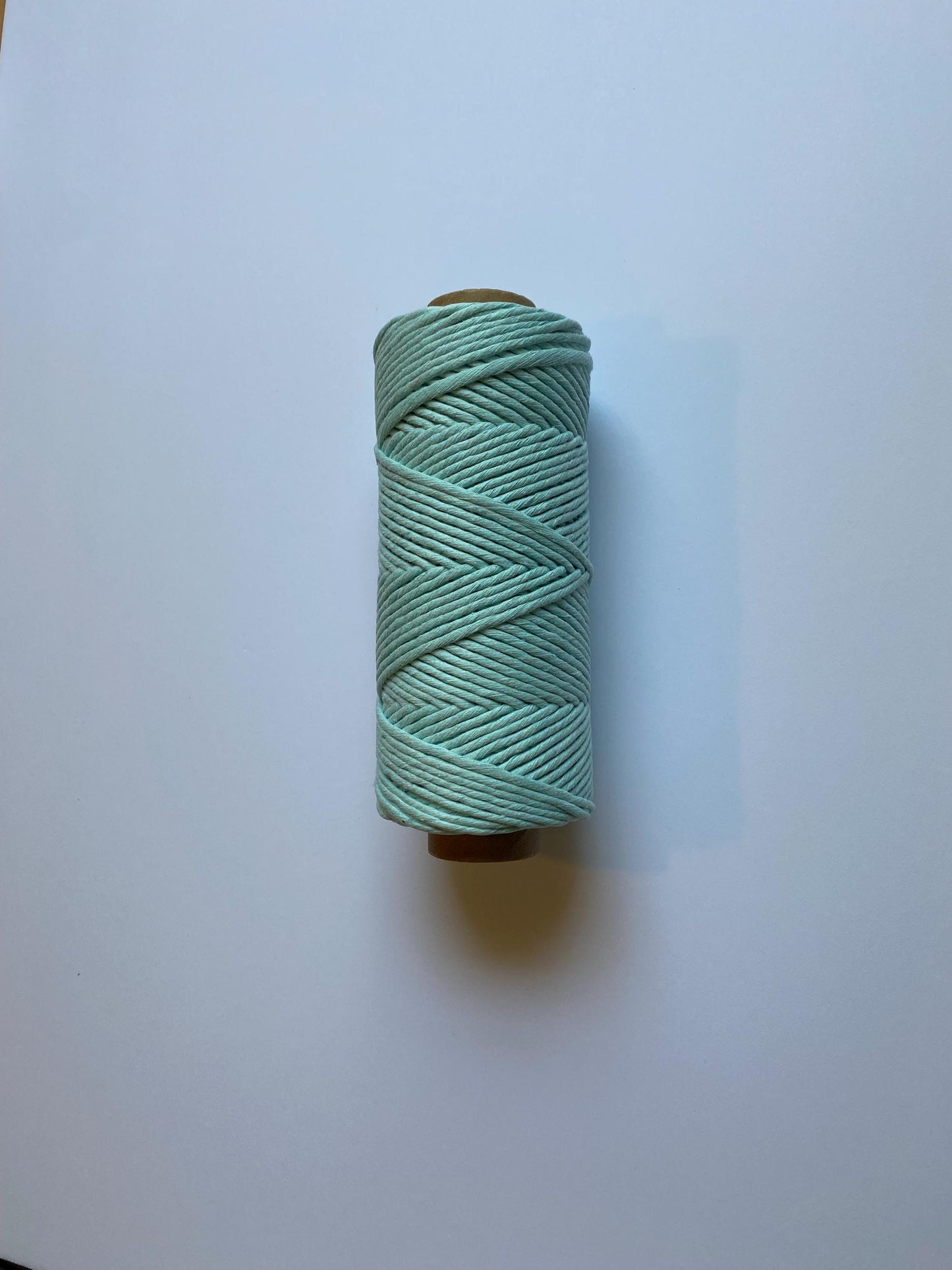 3mm single strand macrame cord in MINT