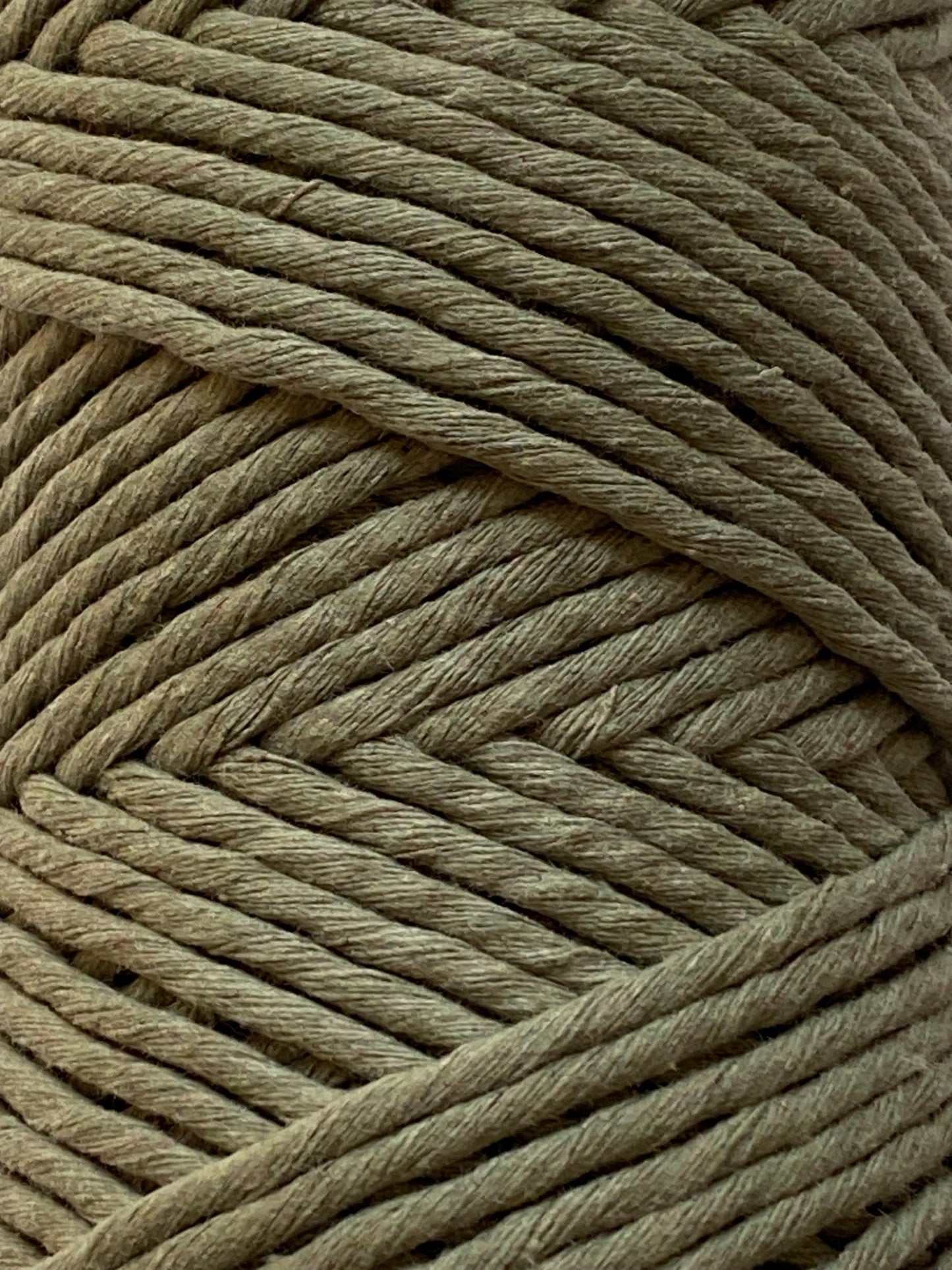 3mm single strand macrame cord in SAGE