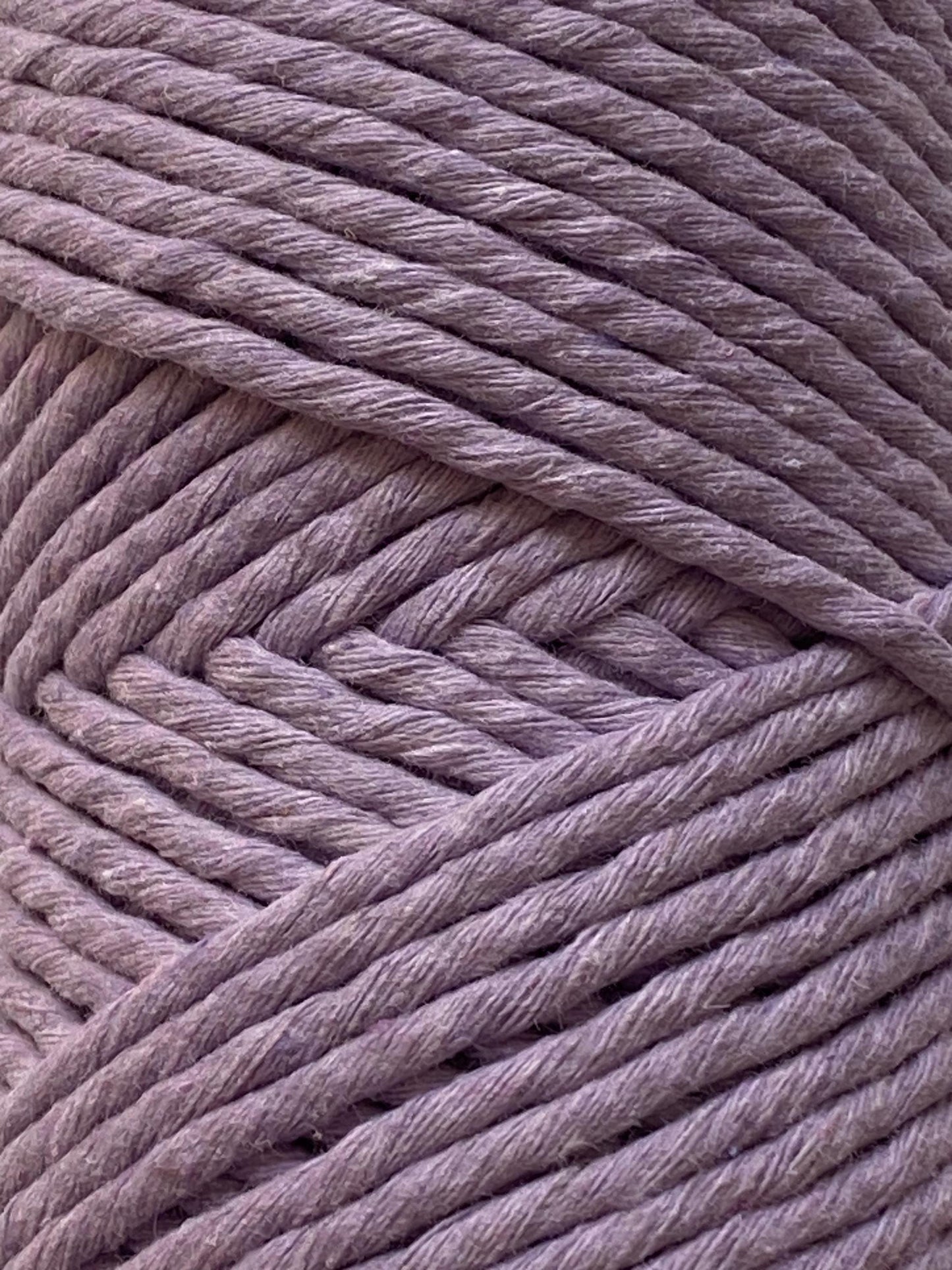 3mm single strand macrame cord in PURPLE