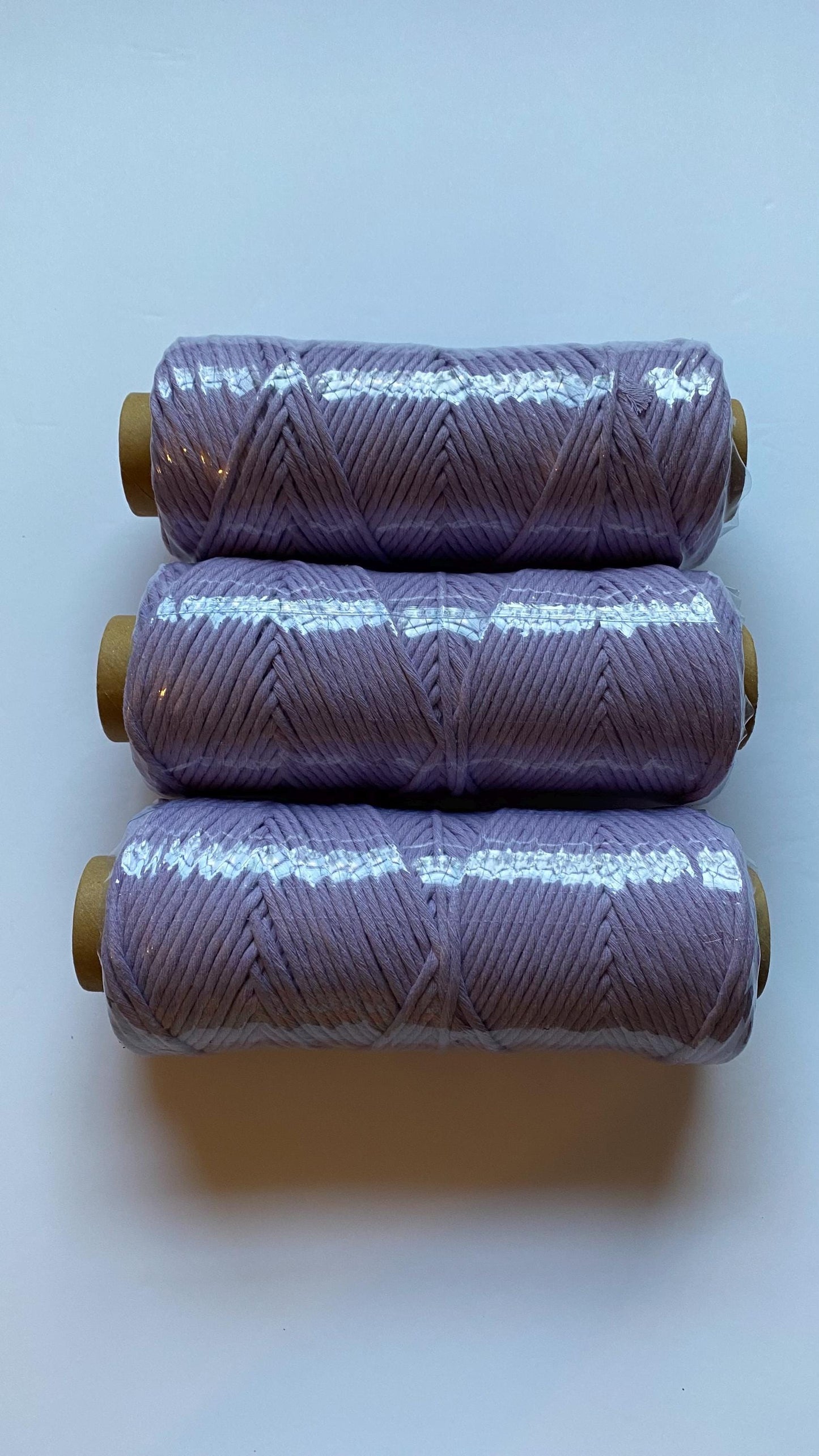 3mm single strand macrame cord in PURPLE