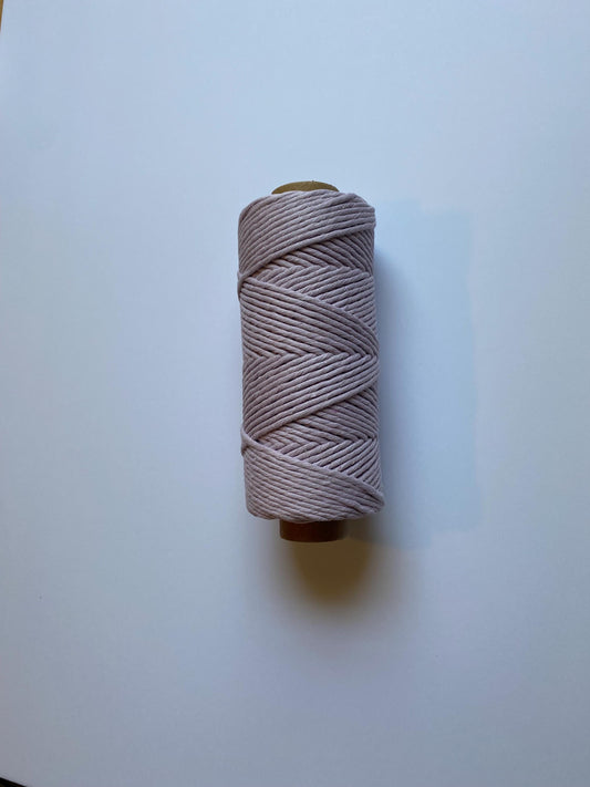 3mm single strand macrame cord in LAVENDER